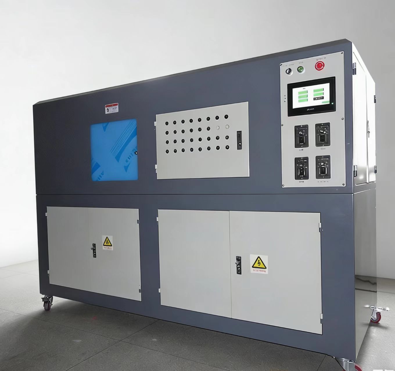 CH-JCXYC型 全自动挤、吹、吸、压、冲裁多功能五合一成型机组